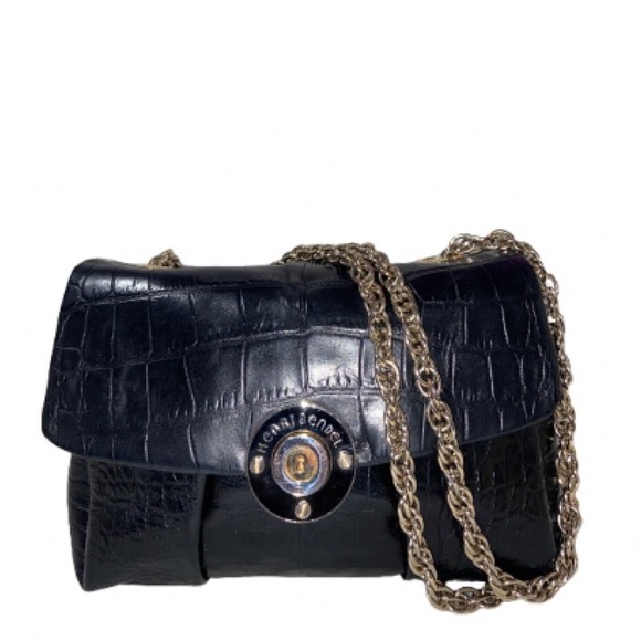 henri bendel Handbags - Henri Bendel Crocodile-Embossed Chain Bag Excellent Condition
